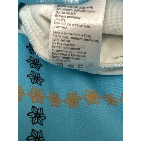 Inspired Style Ankle Pants Aqua Blue Check Size 10 Pockets Cotton Blend $124 NEW - Picture 5 of 16